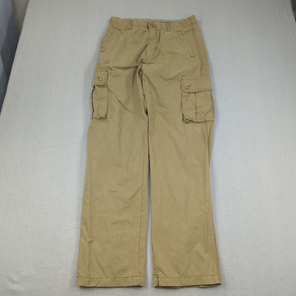 Tommy Bahama Pants Mens 32x32 Khaki Silk Cargo Casual Preppy